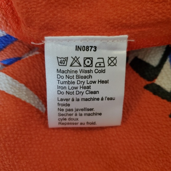 Plus Red Orange Floral Dress Size 14 - Picture 8 of 8